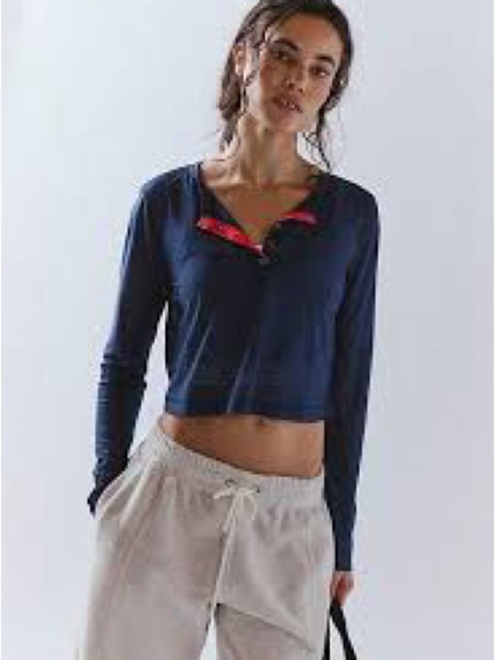 Free People Sheer Pop Henley